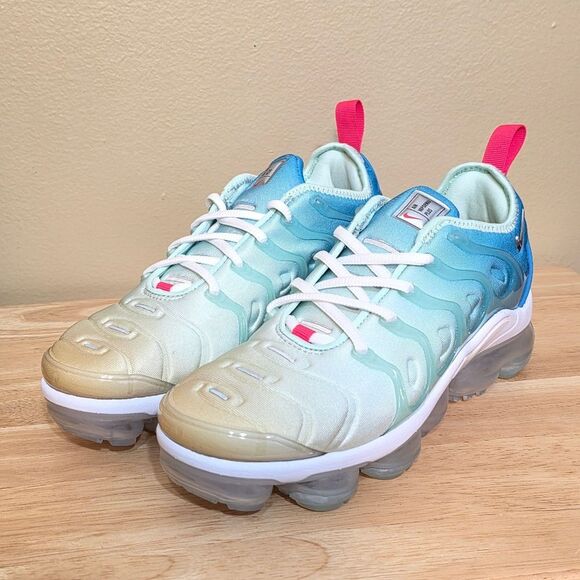 Air Vapormax Plus Mint Foam Laser Blue Shoes DQ7651-300 Women's Size 7 - Picture 3 of 7